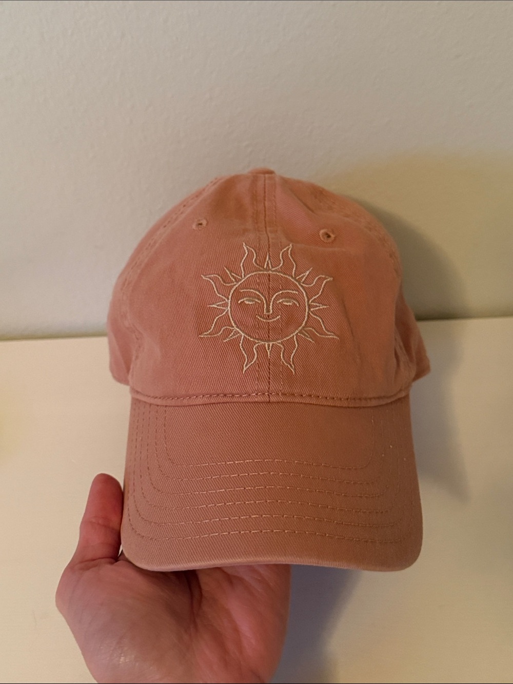 Mighty Fine Sun Embroidered Baseball Cap
